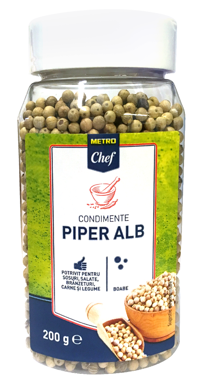 METRO Chef Piper Alb Boabe 200 g