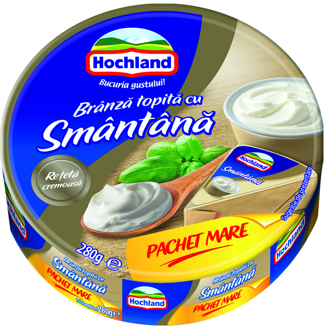 Hochland Branza Topita Smantana Triunghi 280 g