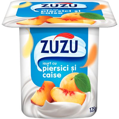 ZUZU Iaurt cu Piersici si Caise 125 g