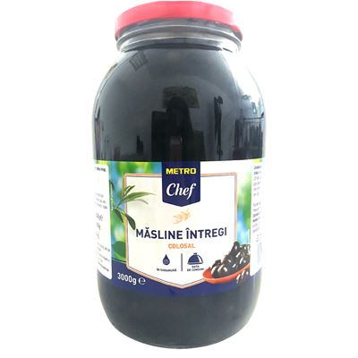 METRO Chef Masline Negre Colossal Calibru 121-140 1,8 Kg
