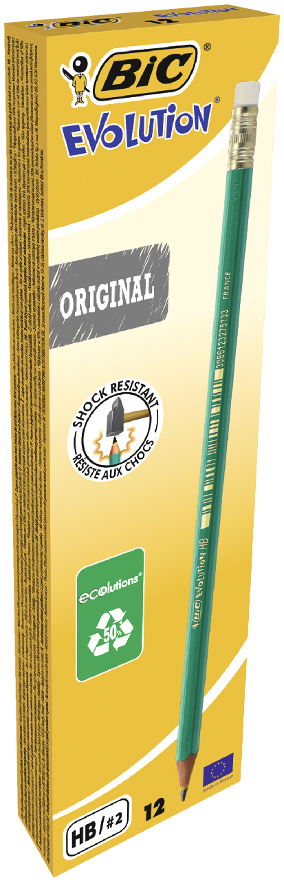 BiC Eco Creione Hb Flexibile cu Guma 12 bucati