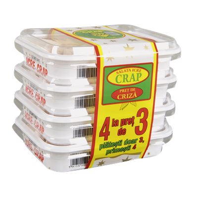 NEGRO 2000 Salata Icre Crap & Ceapa 3 + 1 x 150 g