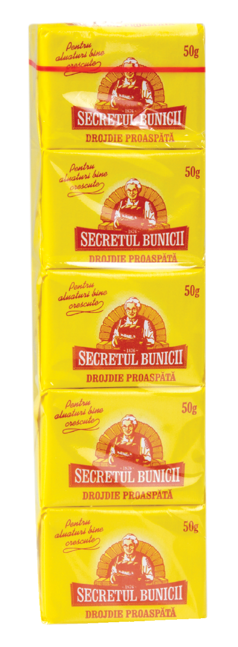 SECRETUL BUNICII Drojdie Proaspata 5 x 50 g