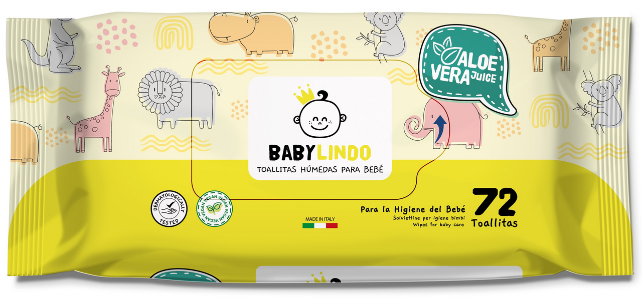 Baby Lindo Vlažne maramice 72 kom
