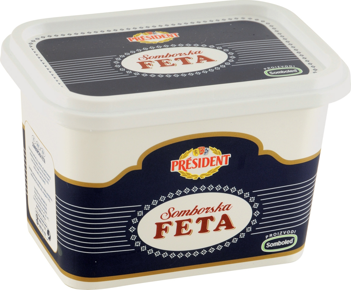 PRÉSIDENT Somborska feta beli sir 500 g kutija