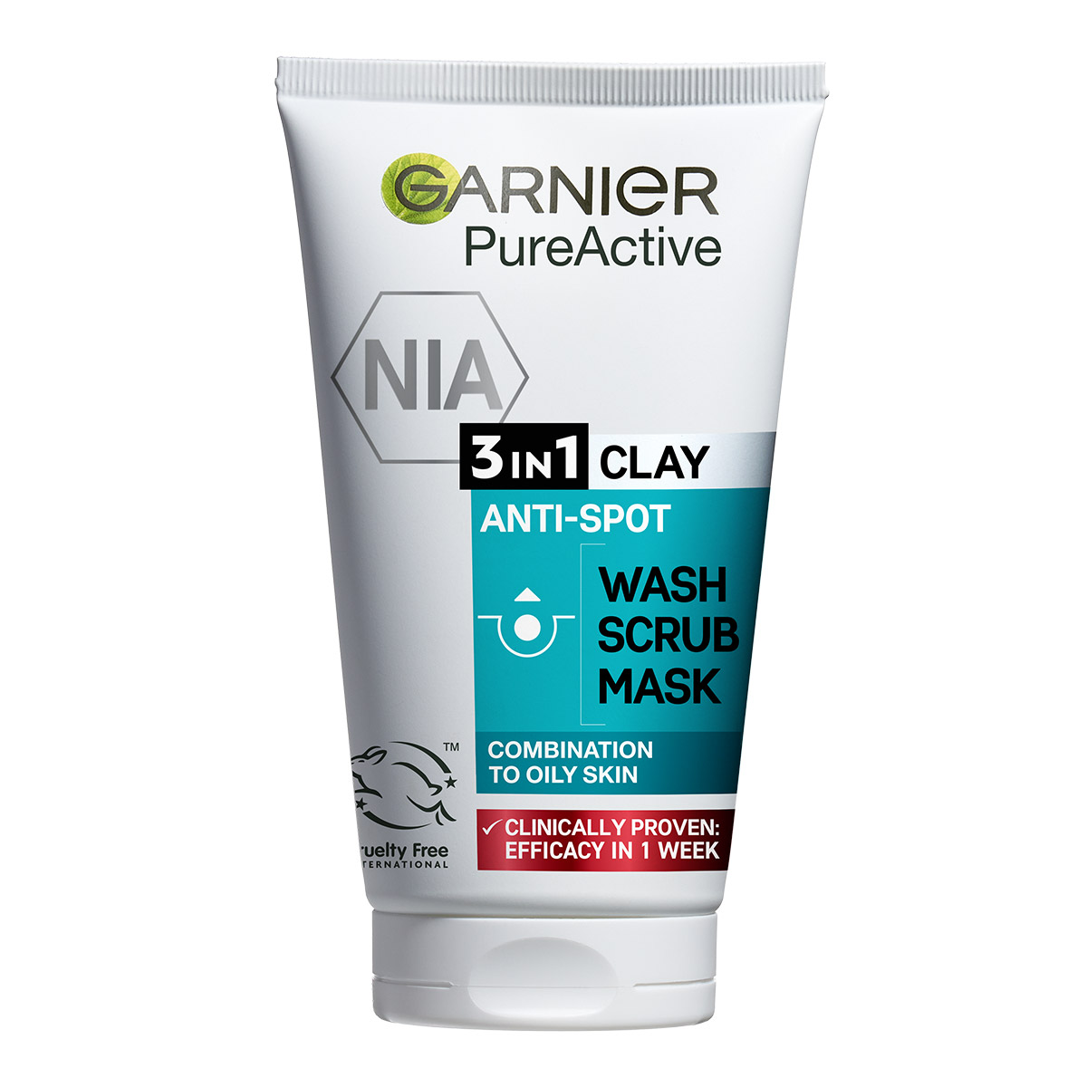 GARNIER Pure 3in1 gel za umivanje lica 150 ml