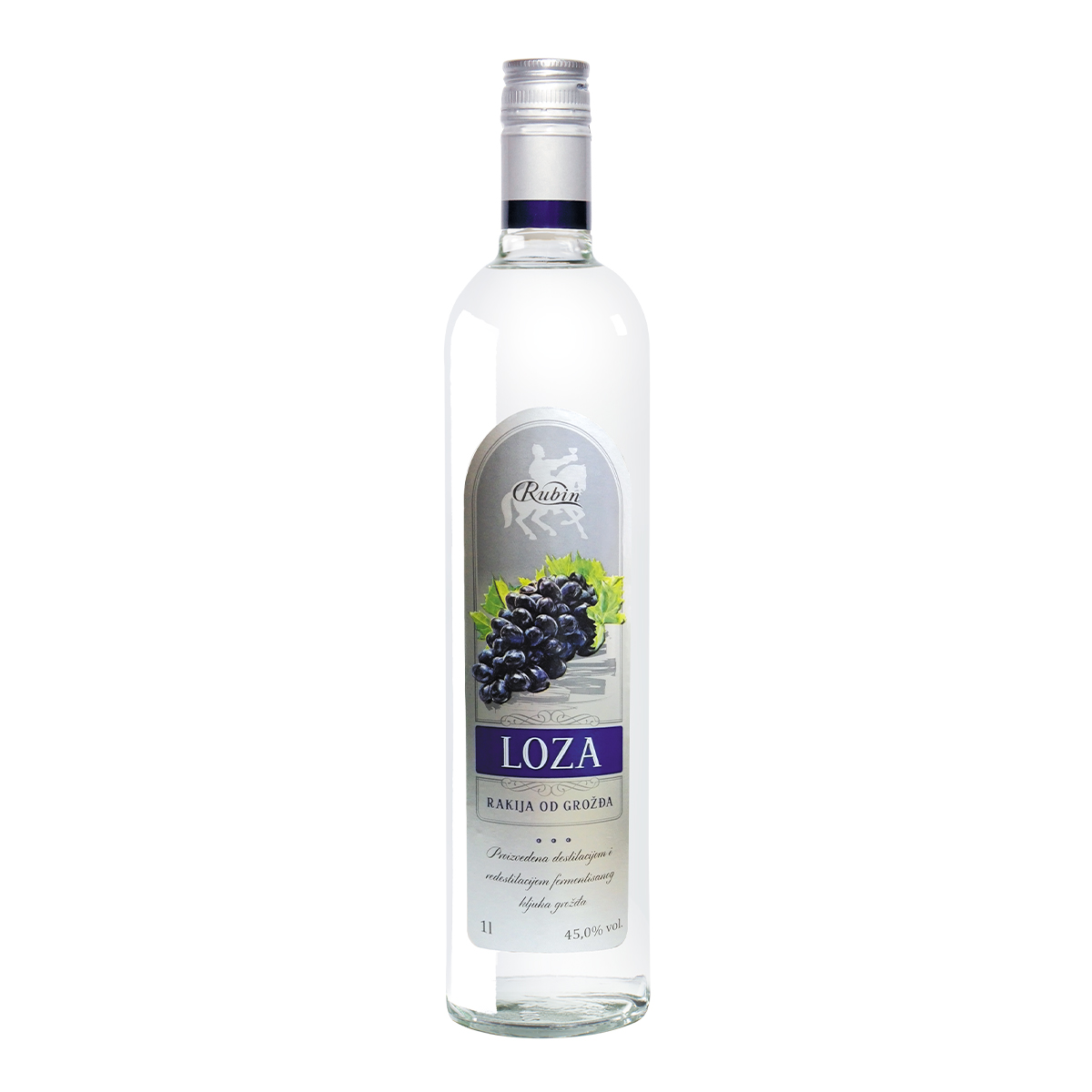 RUBIN Rakija loza 45% vol 1 l