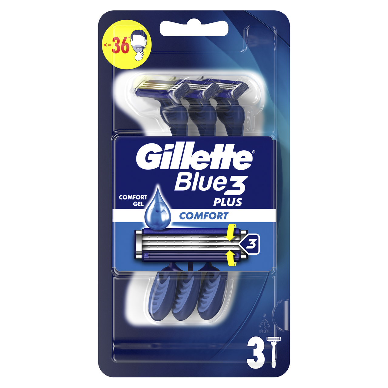 Gillette Blue 3 Muški brijač classic 3 komada