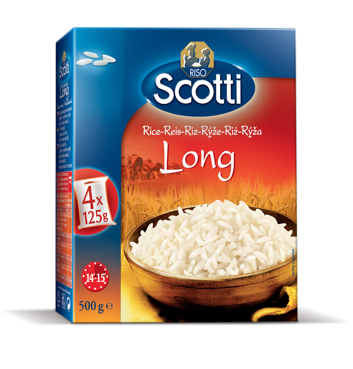 RISO Scotti Pirinač thai dugo zrno 125 g X 4 kom, 500 g