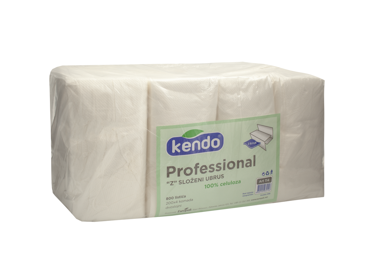 Tino Professional Ubrusi dvoslojni složivi 200/1 X 4 komada u pakovanju