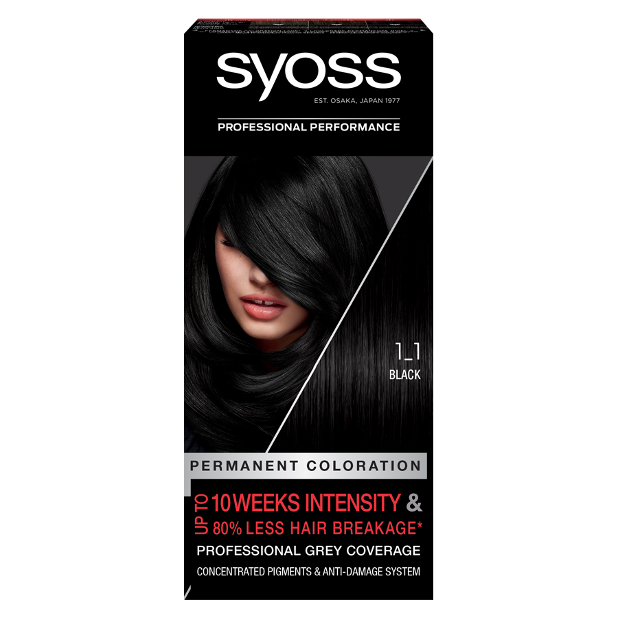 syoss Farba za kosu color 1-1 black, 115 ml
