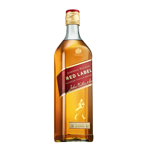 JOHNNIE WALKER Red Label Viski 40% vol, 1 l boca bez kutije