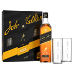 JOHNNIE WALKER BLACK LABEL Viski 40% vol, 0,7 l + 2 čaše