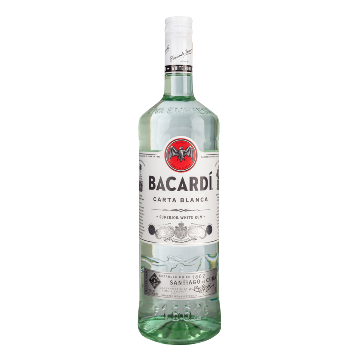 BACARDÍ CARTA BLANCA Rum 37,5% vol, 0,7 l