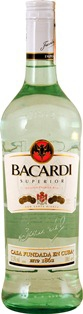 BACARDÍ CARTA BLANCA Rum 37,5% vol, 1 l