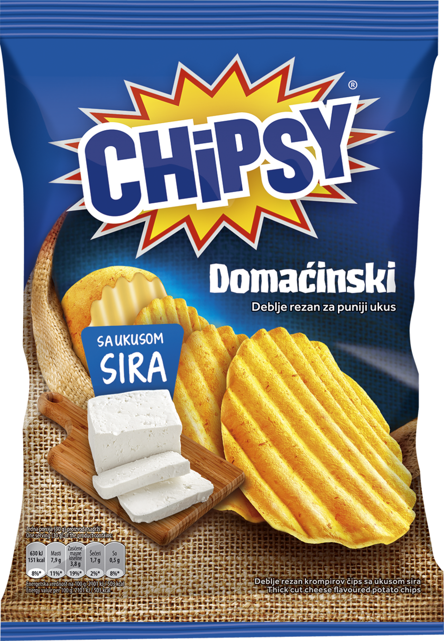 CHIPSY Čips domaćinski feta 60 g kesica