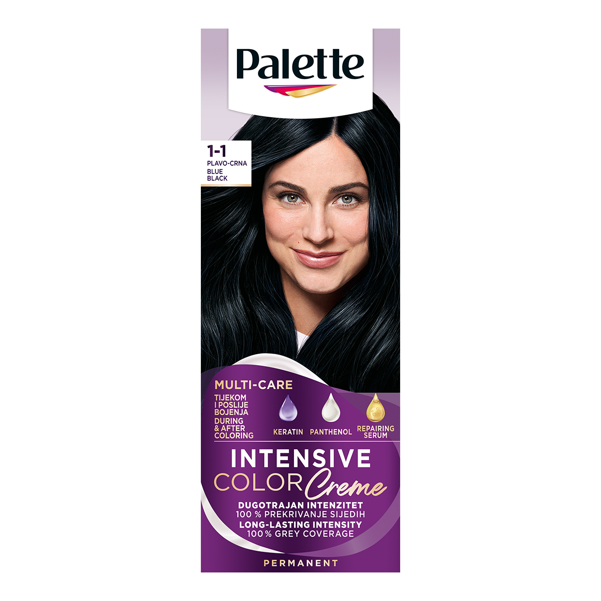 Palette Farba za kosu icc C1 blue black, 110 ml