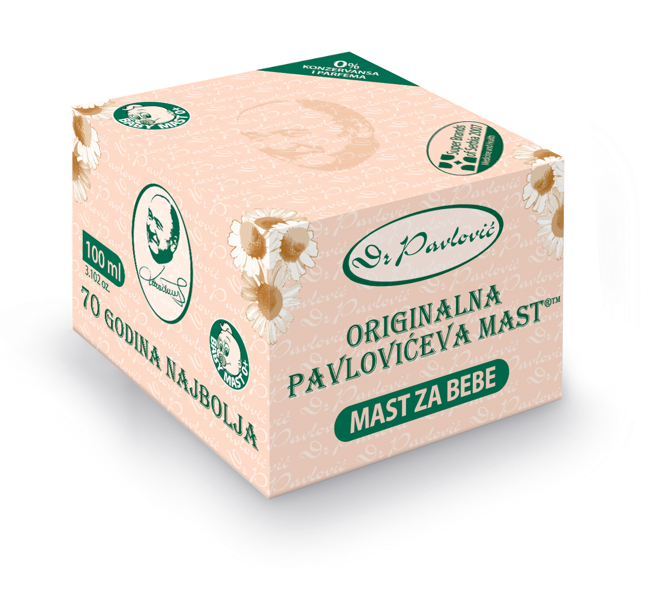 PAVLOVIĆEVA MAST za bebe kamilica 100 g