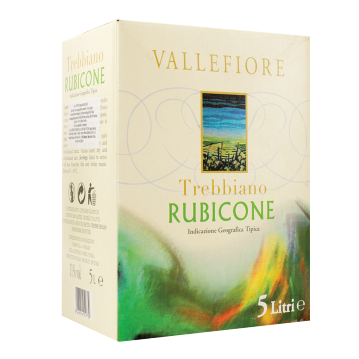 VALLEFIORE Belo vino trebbiano rubicone 11% vol 5 l