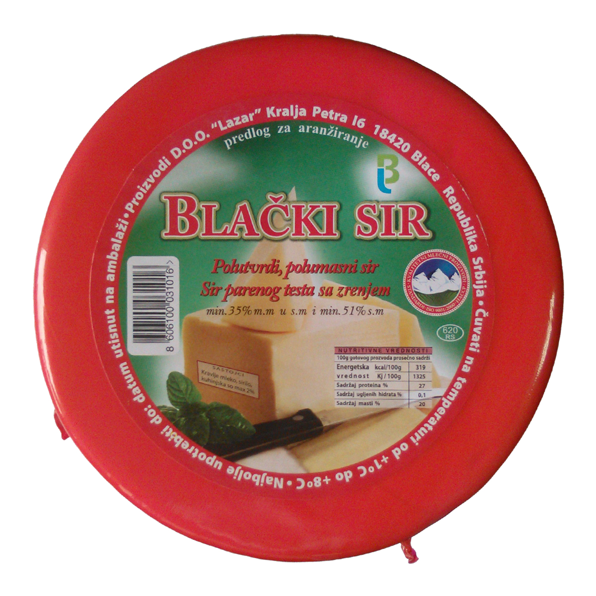Blački Sir kačkavalj cca 1,4 kg
