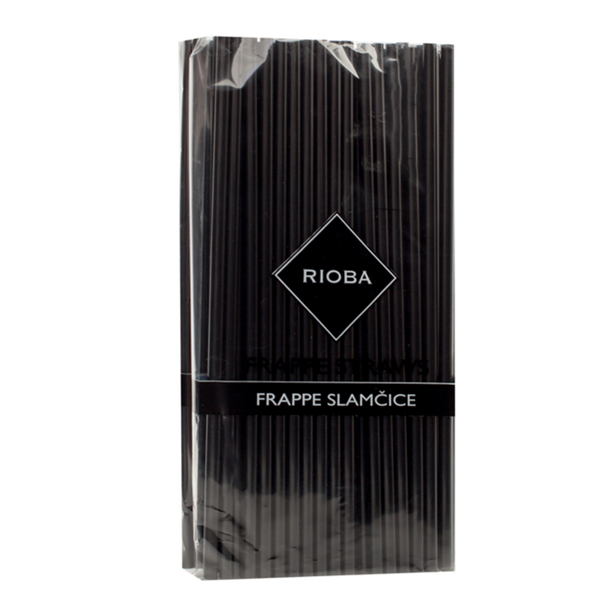 RIOBA Frappe slamčice crne 100/1