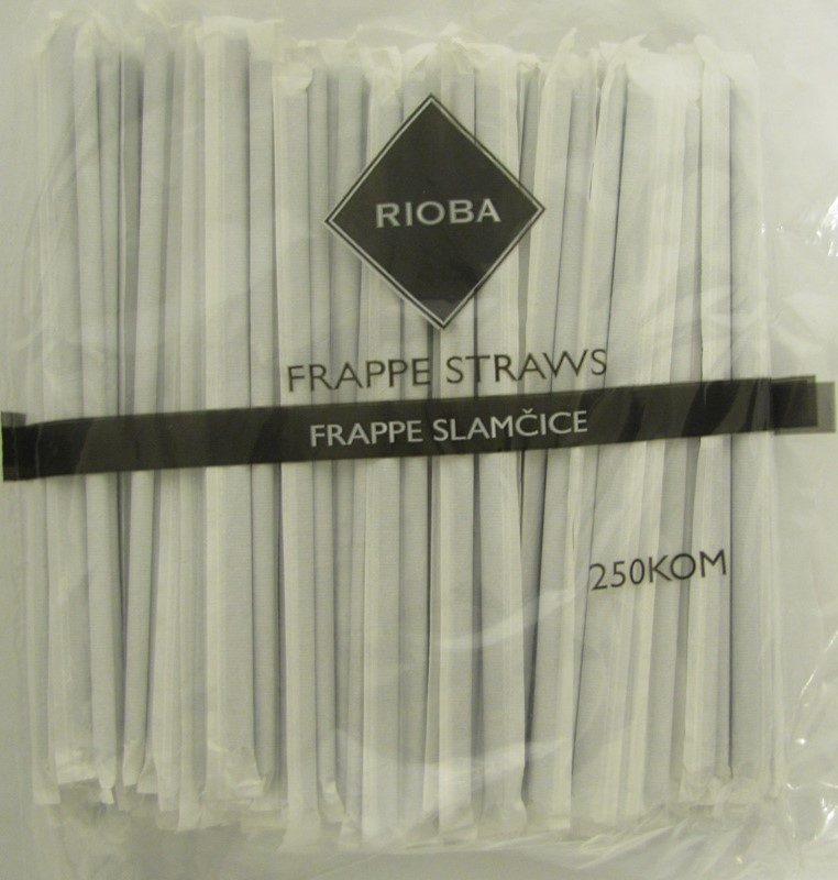 RIOBA Frappe slamčice pojedinačne 250/1