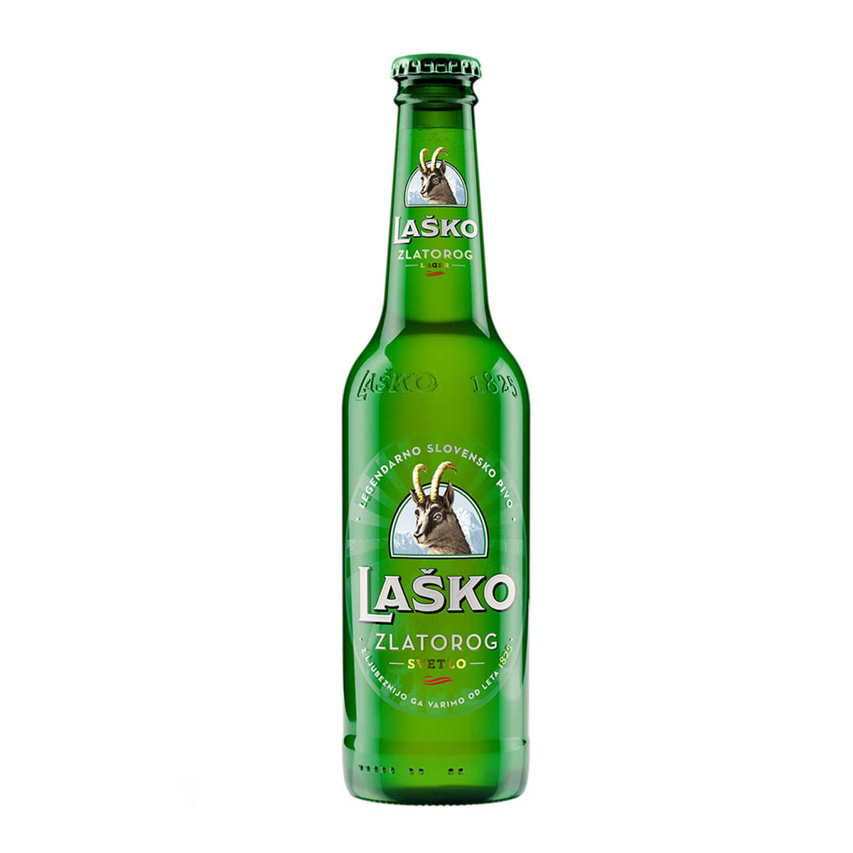 LAŠKO Svetlo pivo 0,33 l nepovratna boca