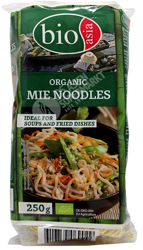BIOASIA Organik nudle bez jaja 250 g