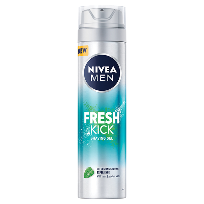 NIVEA Gel za brijanje fresh kick 200 ml