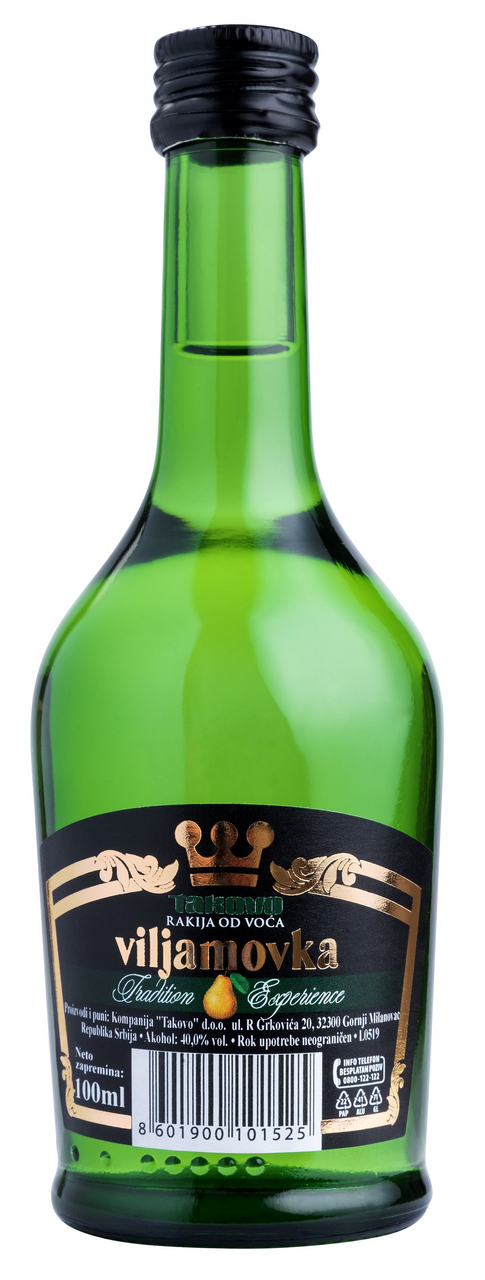 TAKOVO Rakija viljamovka 40% vol 0,1 l