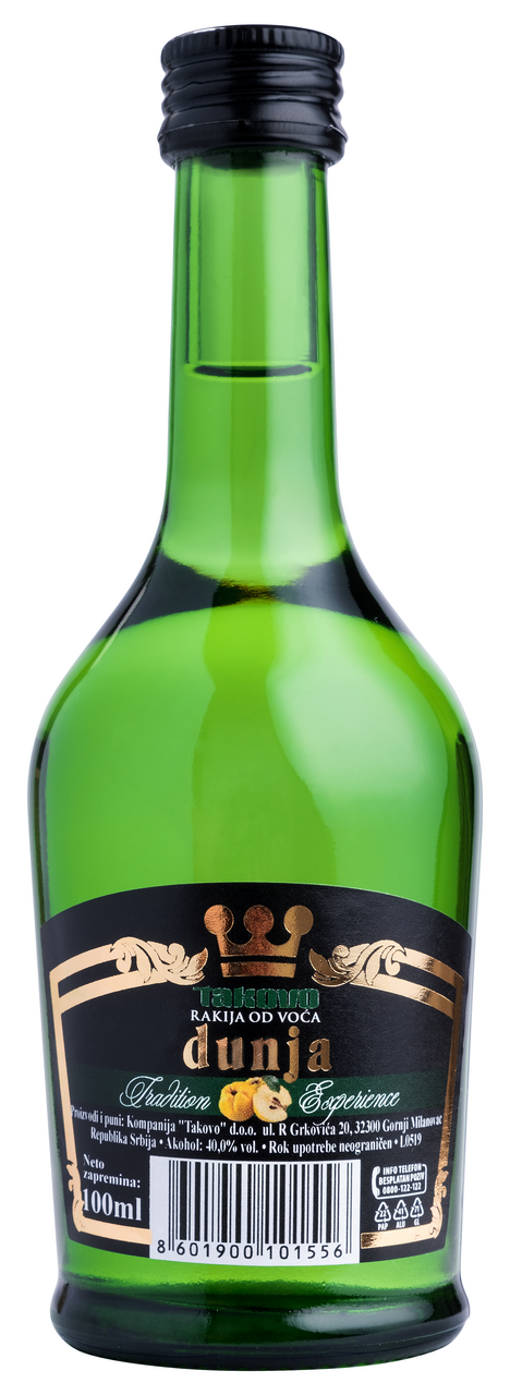 TAKOVO Rakija dunja 40% vol 0,1 l