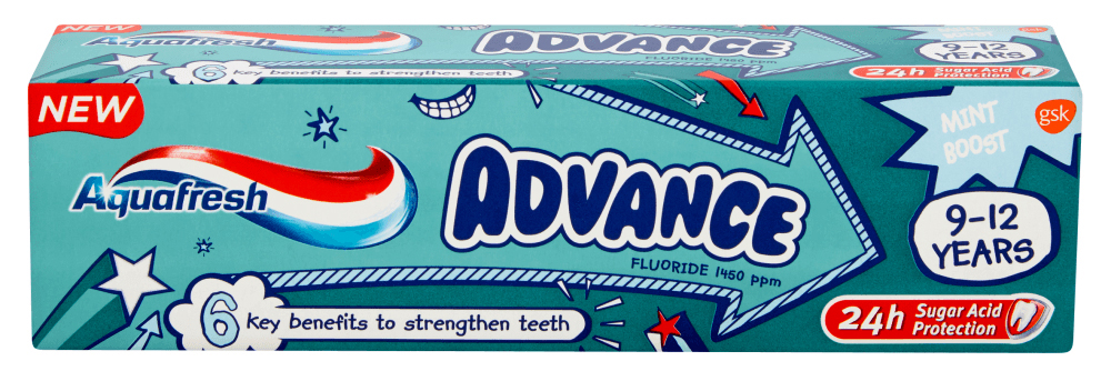 Aquafresh Pasta za zube dečja advance 9-12 godina