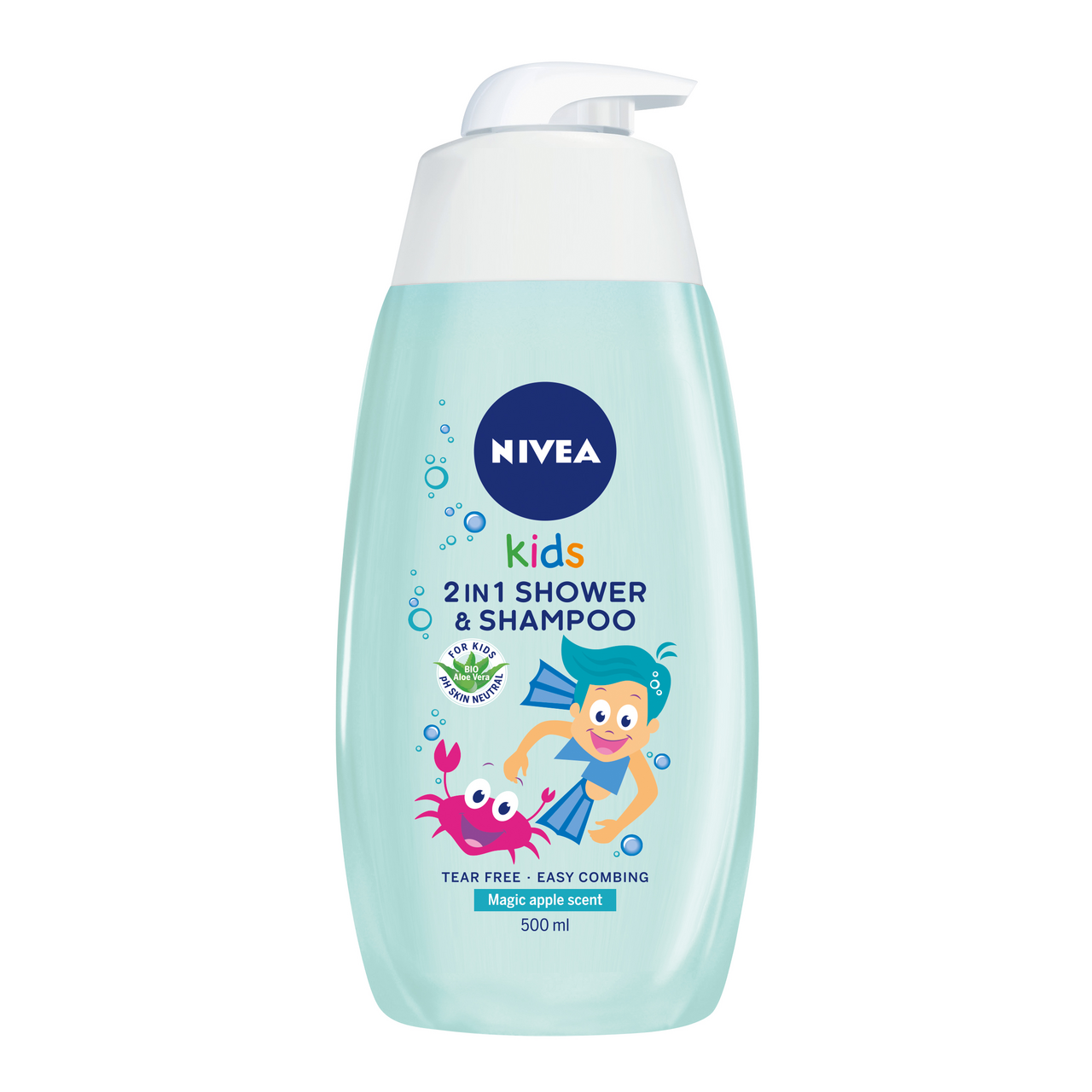 NIVEA Baby šampon i gel za tuširanje pumpica dečaci 500 ml