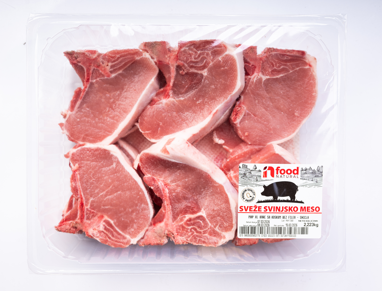 Svinjski kare sa koskom cca 2,5 kg map xl