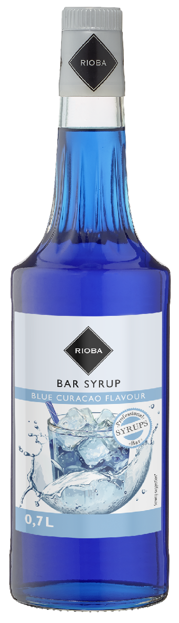 RIOBA Sirup bezalkoholni blue curacao 0,7 l nepovratna boca
