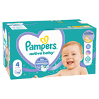 Pampers Pelene active baby 4 maxi, 9-14 kg, 132/1 mega box