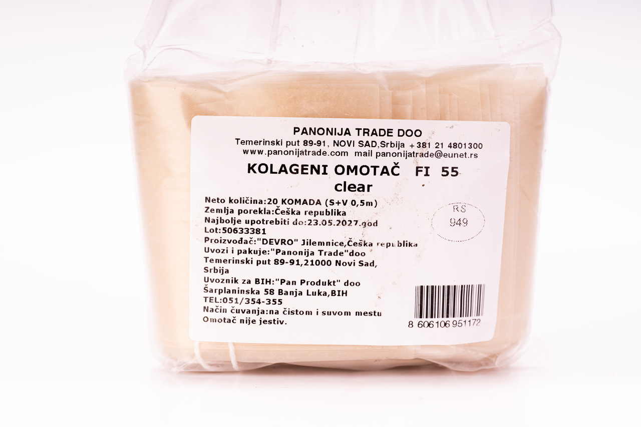 Kolageni omotač za kulen 55, 2