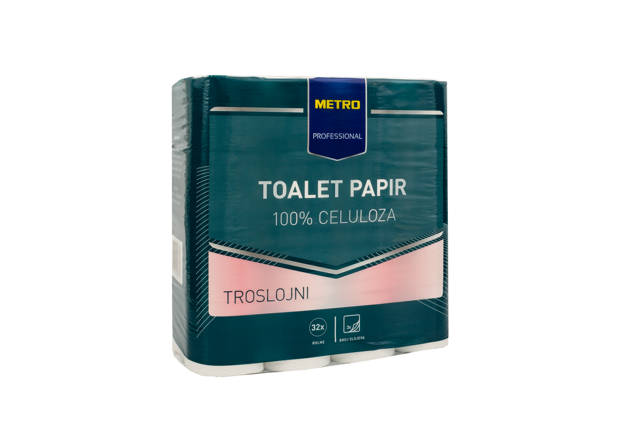 METRO PROFESSIONAL Toalet papir troslojni 32/1