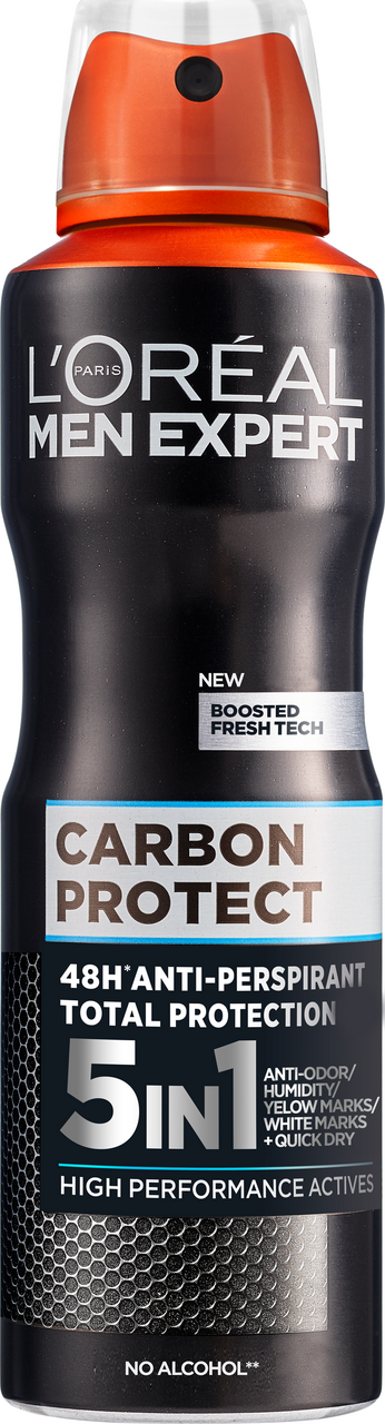L'ORÉAL Dezodorans carbon intence ice 150 ml