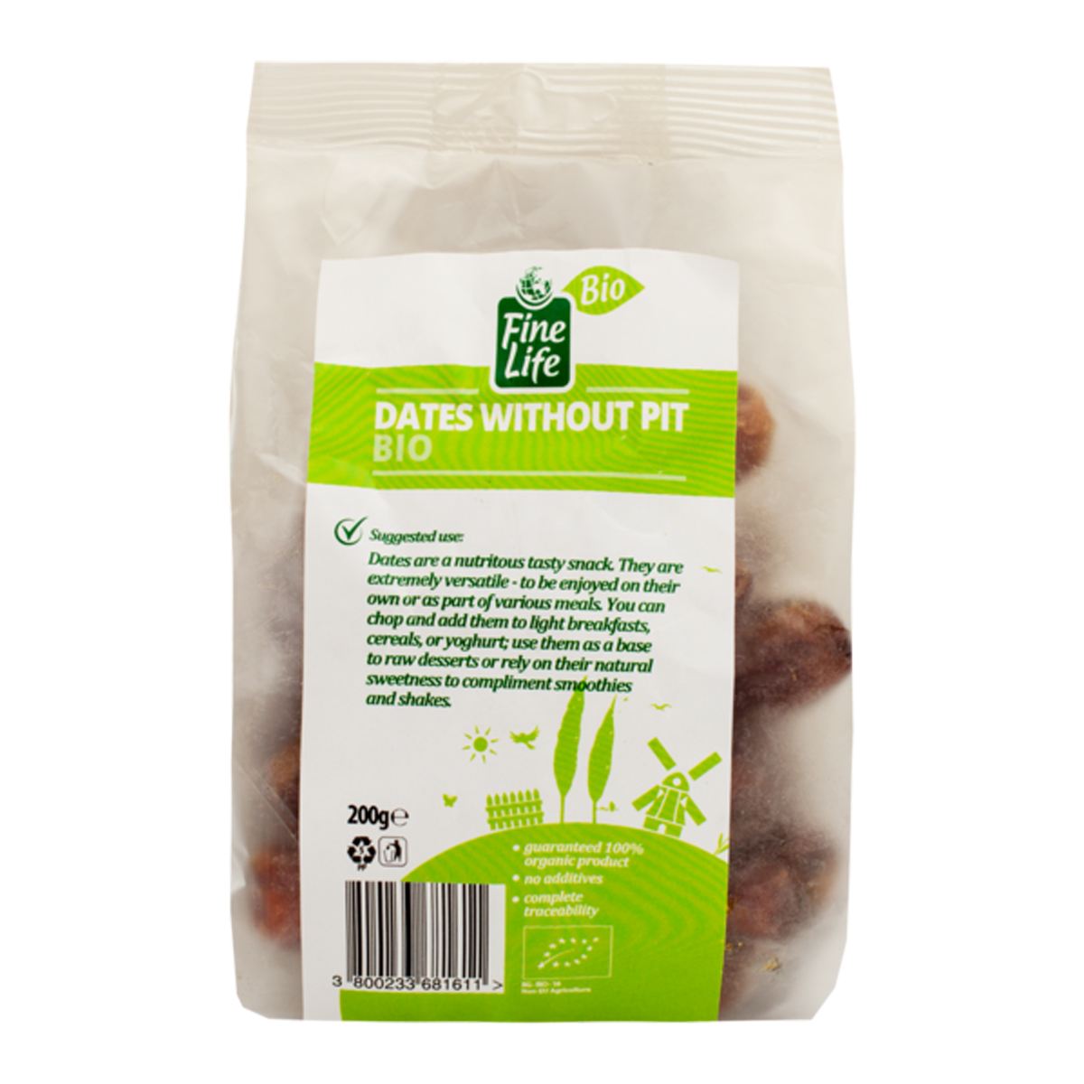 FINE LIFE BIO Organska suva urma bez koštice 200 g