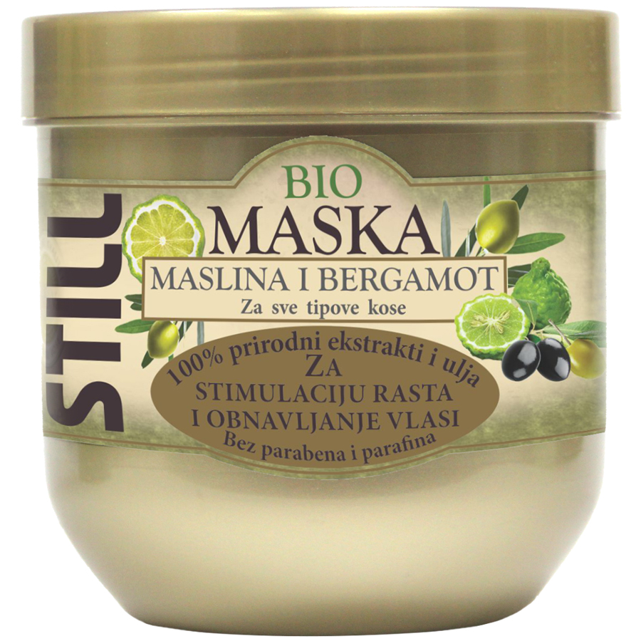 STILL Bio maska za kosu maslina i bergamot 500 ml