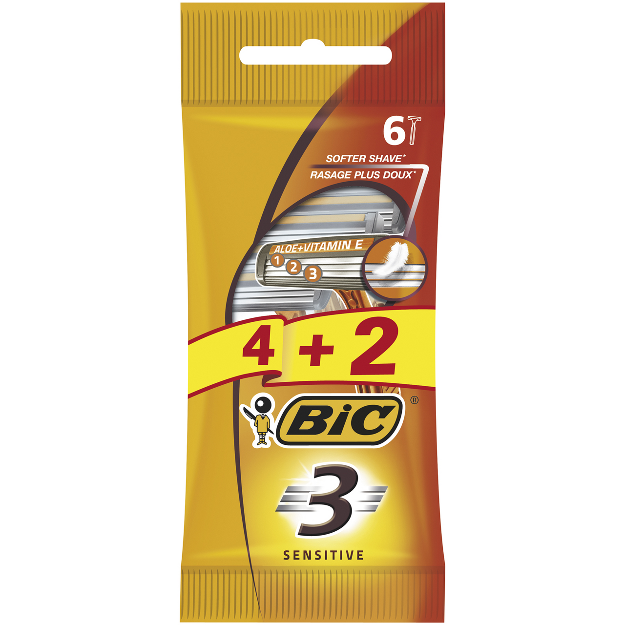 BiC Brijač 3 sensitive 4+2 gratis