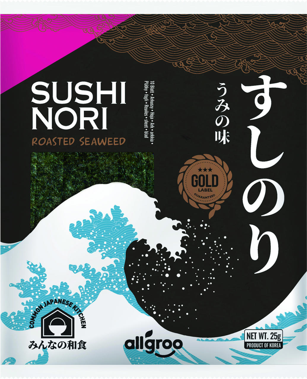 all groo Nori alge zlatne 25 g