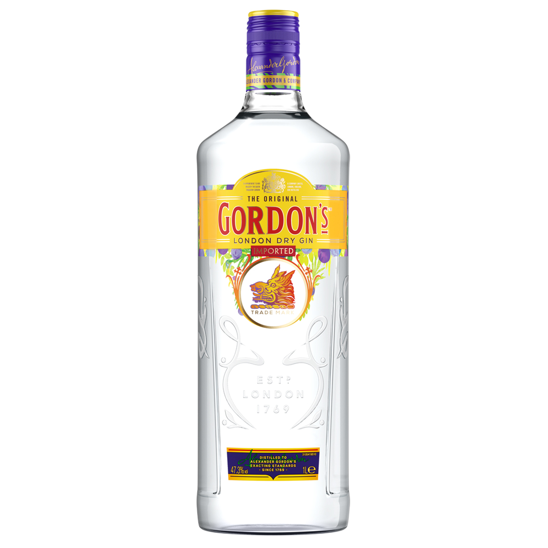 GORDON’S Džin dry 37,5% vol 1 l