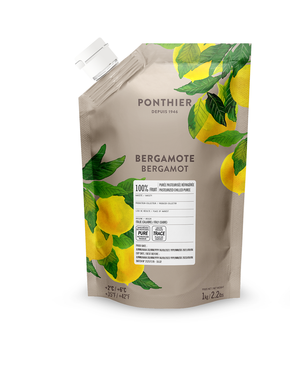 Voćni pire bergamot 1 kg