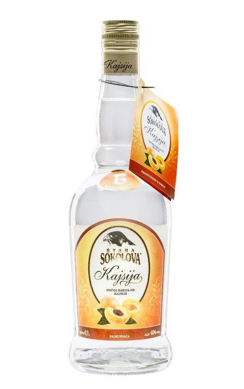 STARA SOKOLOVA Rakija kajsija 40% vol 0,7 l bez kutije