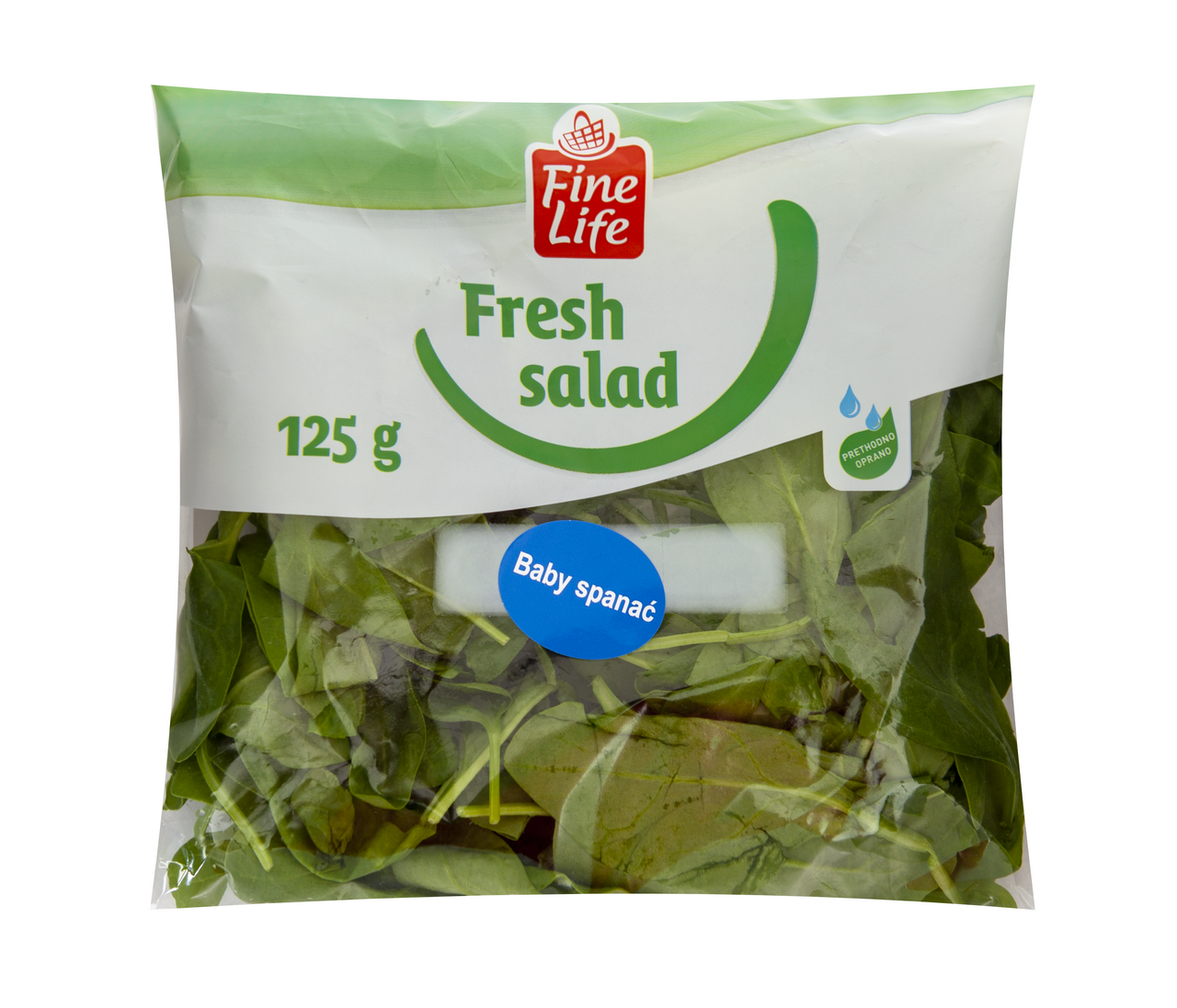 Fine Life Salata baby spanać 125 g