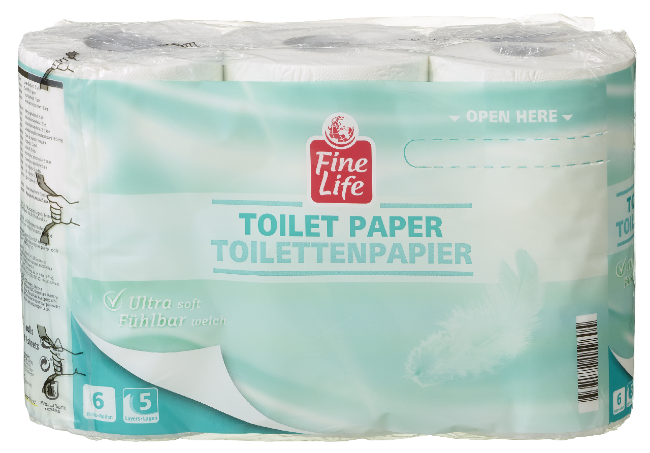 Fine Life Toalet papir petoslojni beli 6/1
