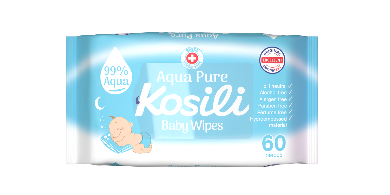 Kosili Vlažne maramice aqua pure baby 60/1