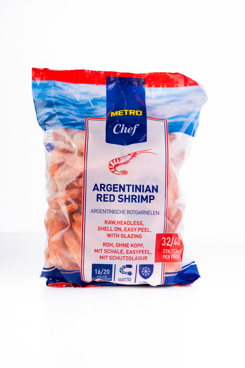 METRO Chef Zamznute argentinski crvene kozice 32-40 kom/pak, 900 g kesa